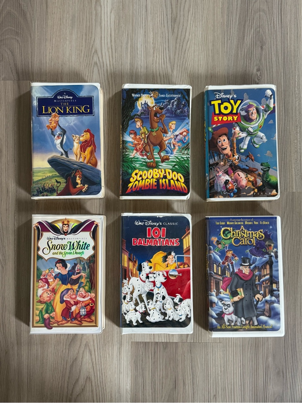 Vintage Disney & Family VHS Tape Lot of 6 - Toy Story, Lion King, Snow White.